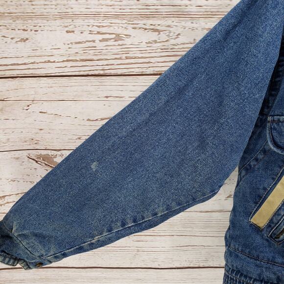 North West Blue Heavy Denim Men's Full Zip/ Snap Jacket Size XL - Picture 6 of 14